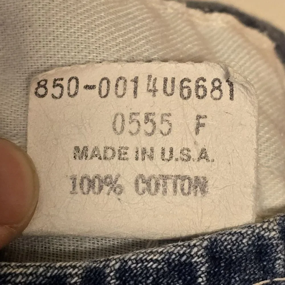 Vintage 80s Oshkosh B'Gosh Baby‎ 6-9m Blue Jean Vestbak Overalls USA